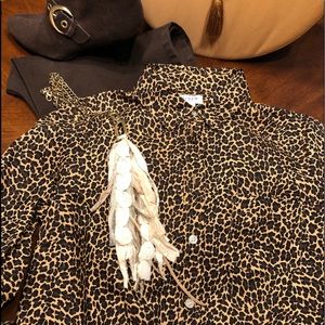J.Crew Leopard Print Blouse